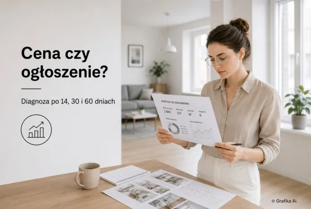 Kiedy obniżyć cenę nieruchomości, a kiedy poprawić ogłoszenie? Diagnoza po 14, 30 i 60 dniach